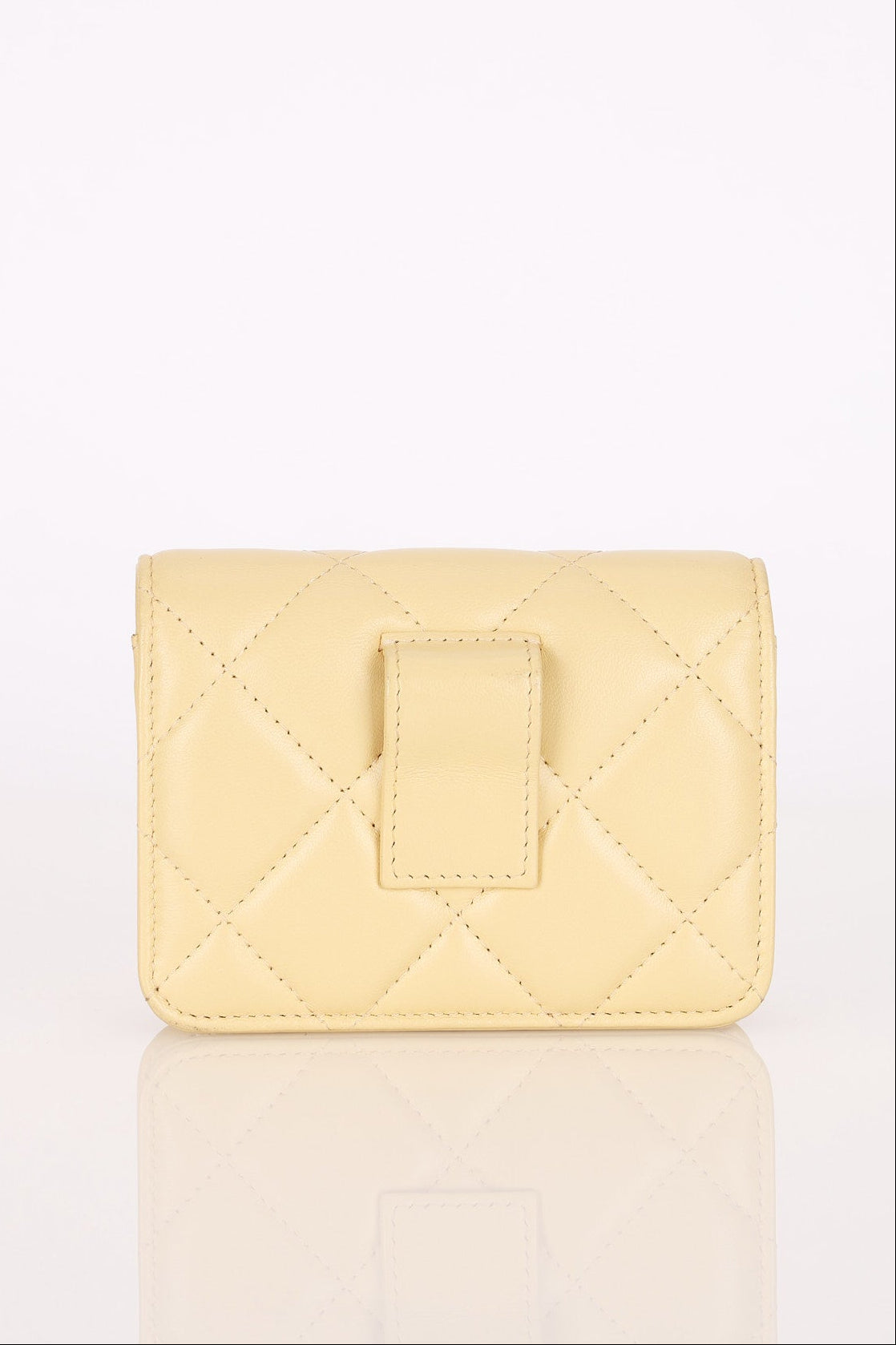 Chanel Mini Belt Bag Butter Yellow Lambskin AGHW