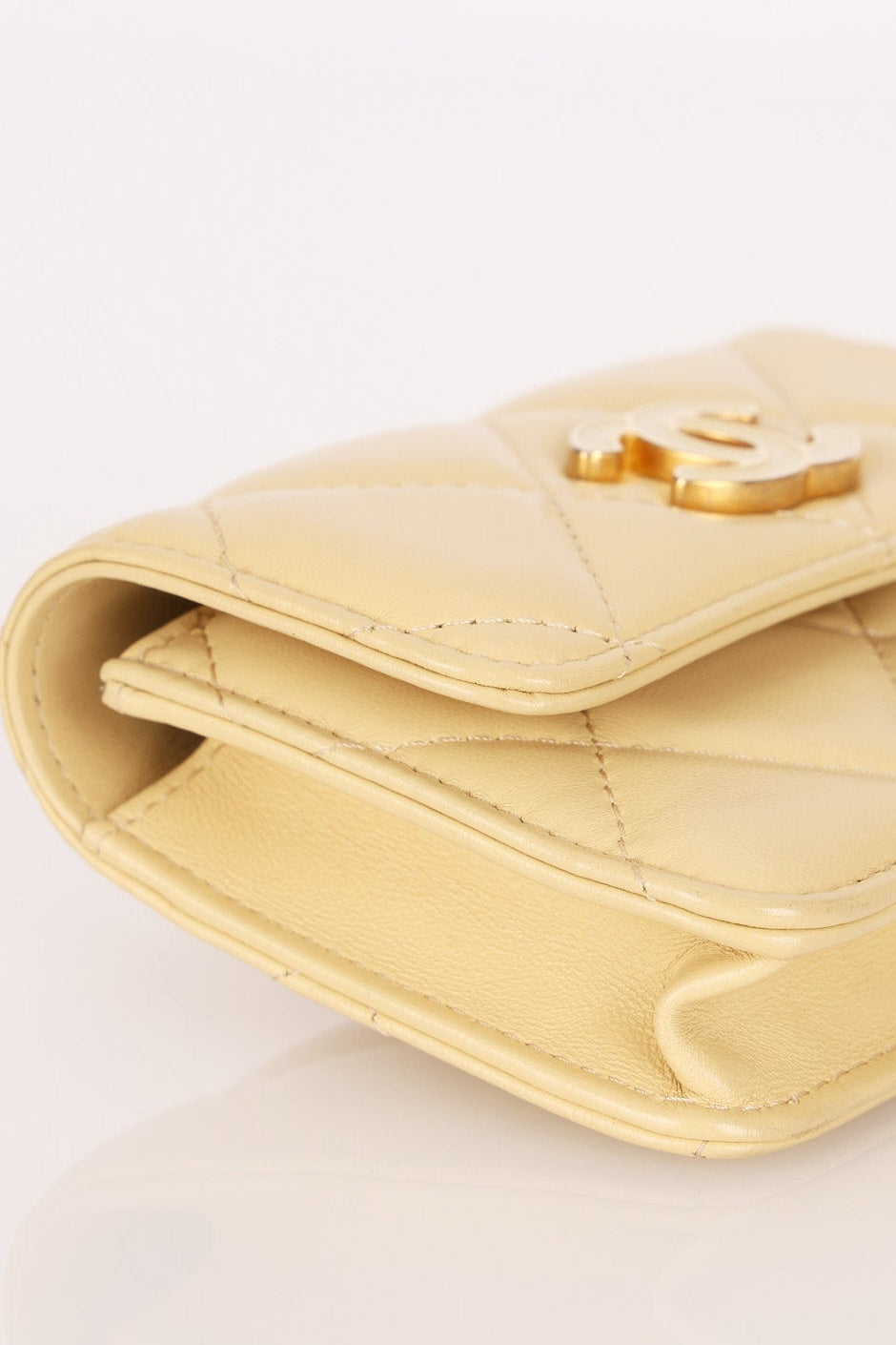 Chanel Mini Belt Bag Butter Yellow Lambskin AGHW