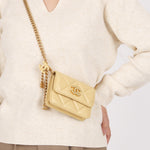 Chanel Mini Belt Bag Butter Yellow Lambskin AGHW