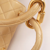 Rare Chanel Parent and Child Kelly Beige Lambskin 1992 24K GP