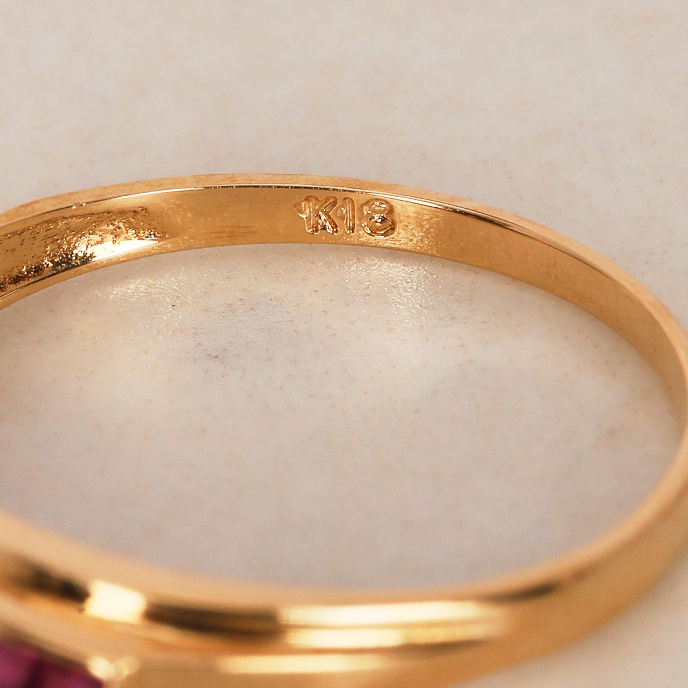 18K Ruby Gold Ring