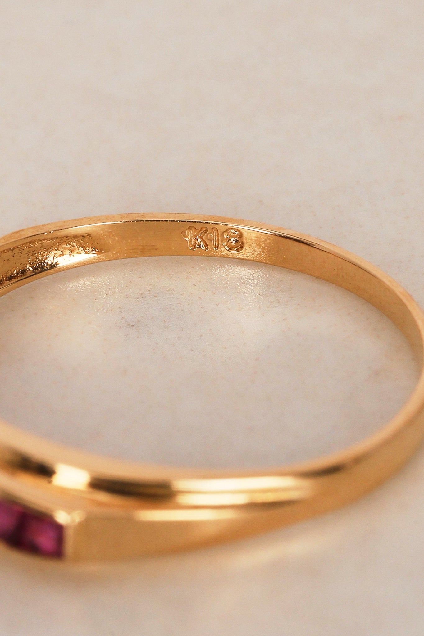 18K Ruby Gold Ring