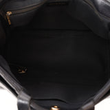 Chanel Turnlock Front Pocket Top Handle Shoulder Bag Black Calfskin AGHW