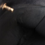 Chanel Turnlock Front Pocket Top Handle Shoulder Bag Black Calfskin AGHW