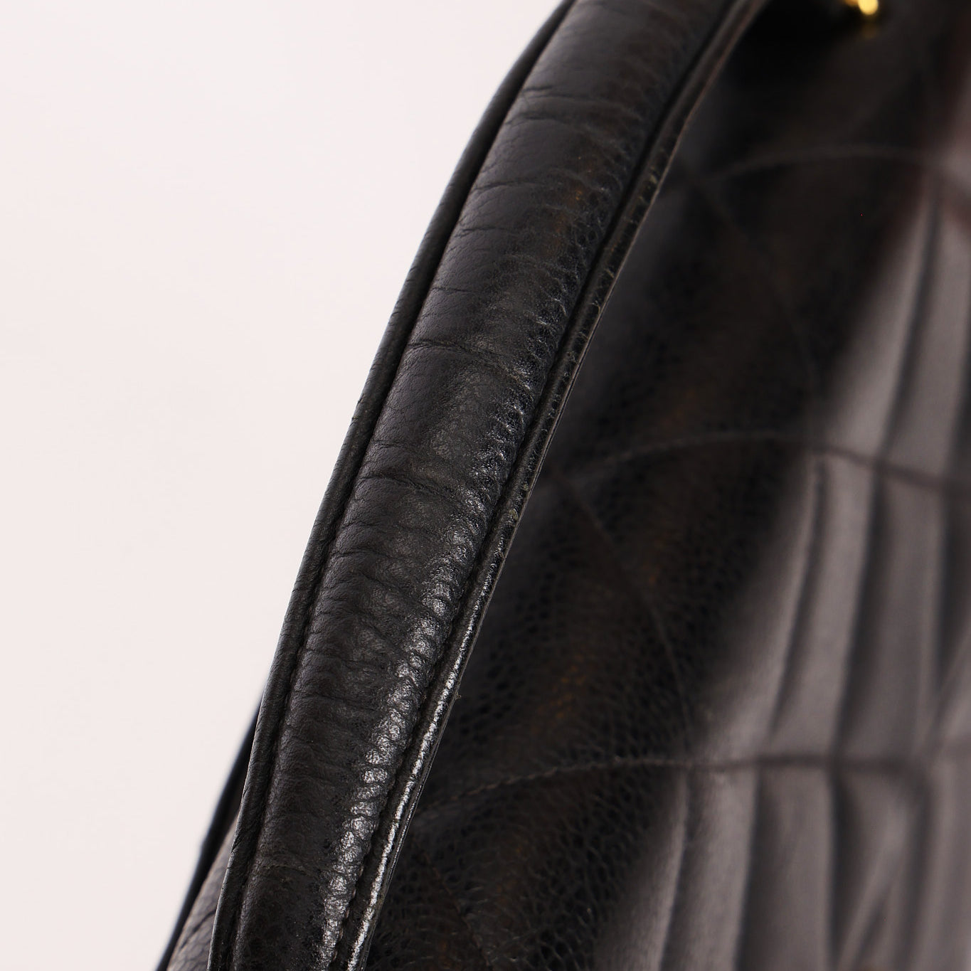 Chanel Turnlock Top Handle Briefcase Black Caviar 1998 24K GP
