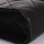Chanel Turnlock Top Handle Briefcase Black Caviar 1998 24K GP