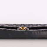 Chanel Turnlock Top Handle Briefcase Black Caviar 1998 24K GP