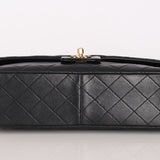Chanel Classic Single Flap with Wallet Black Lambskin 1991 24K GP