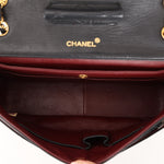 Chanel Single Flap with Pouch Black Lambskin 24K GP