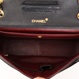 Chanel Single Flap with Pouch Black Lambskin 24K GP