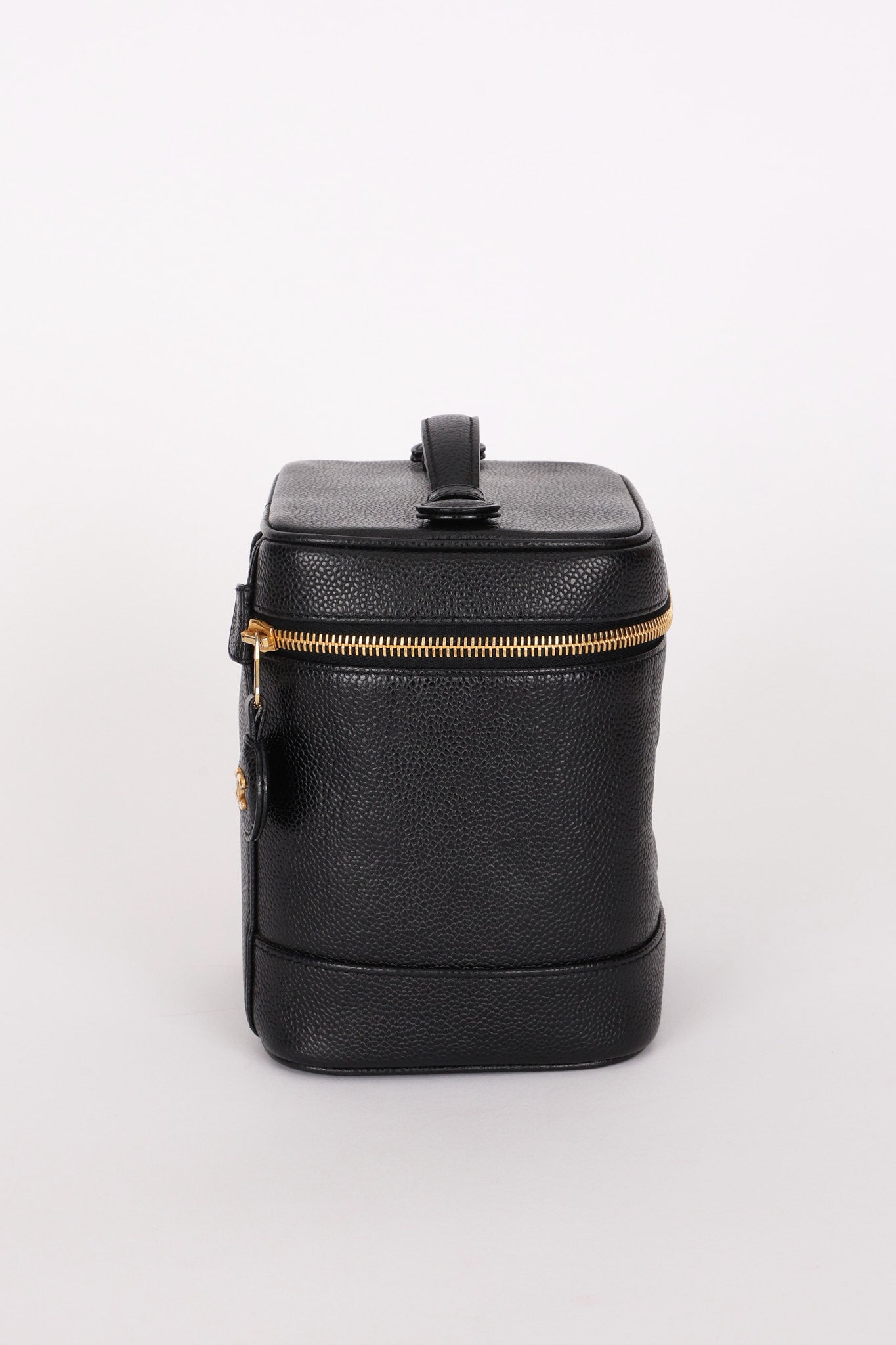 Chanel Timeless Vanity Bag Black Caviar 2005 24K GP