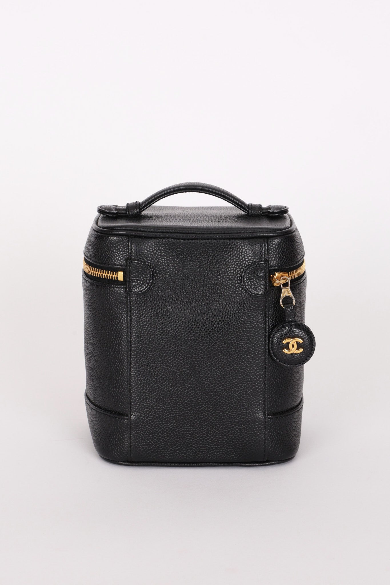 Chanel Timeless Vanity Bag Black Caviar 2005 24K GP