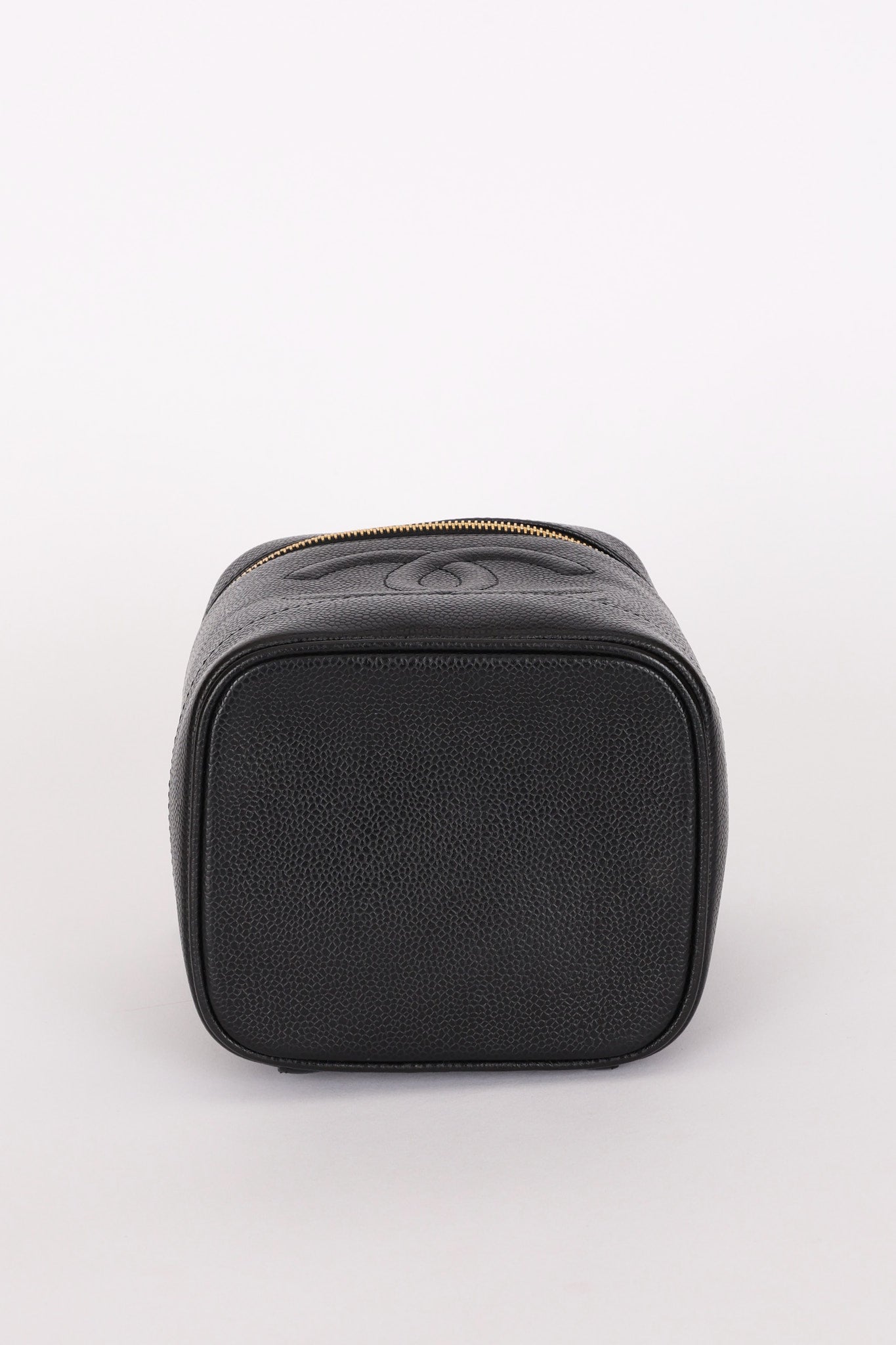 Chanel Timeless Vanity Bag Black Caviar 2005 24K GP