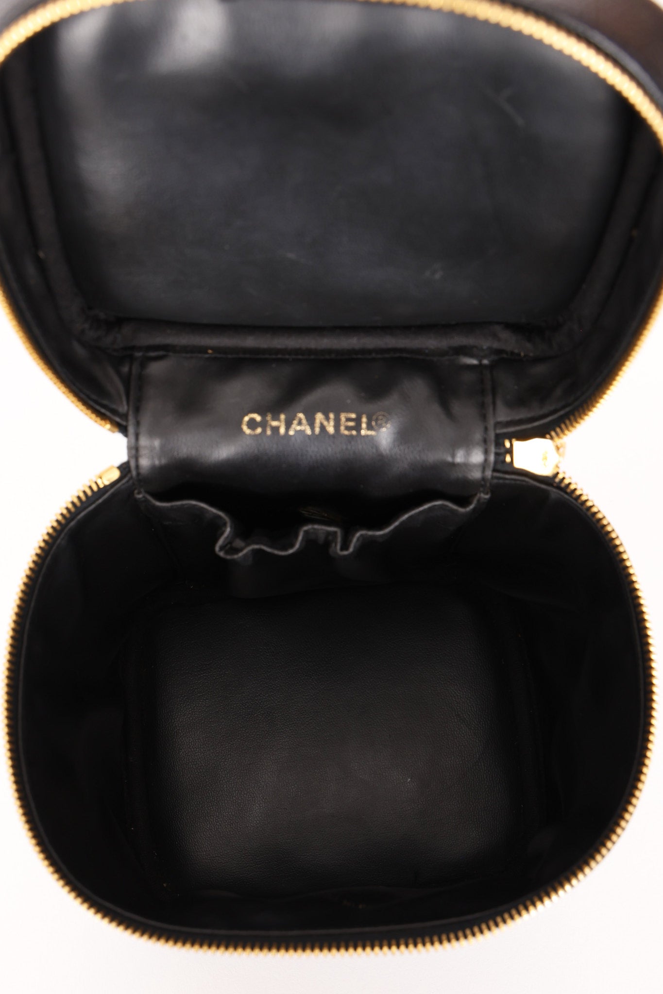 Chanel Timeless Vanity Bag Black Caviar 2005 24K GP