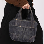 Chanel CC Denim Tote 2006 GHW