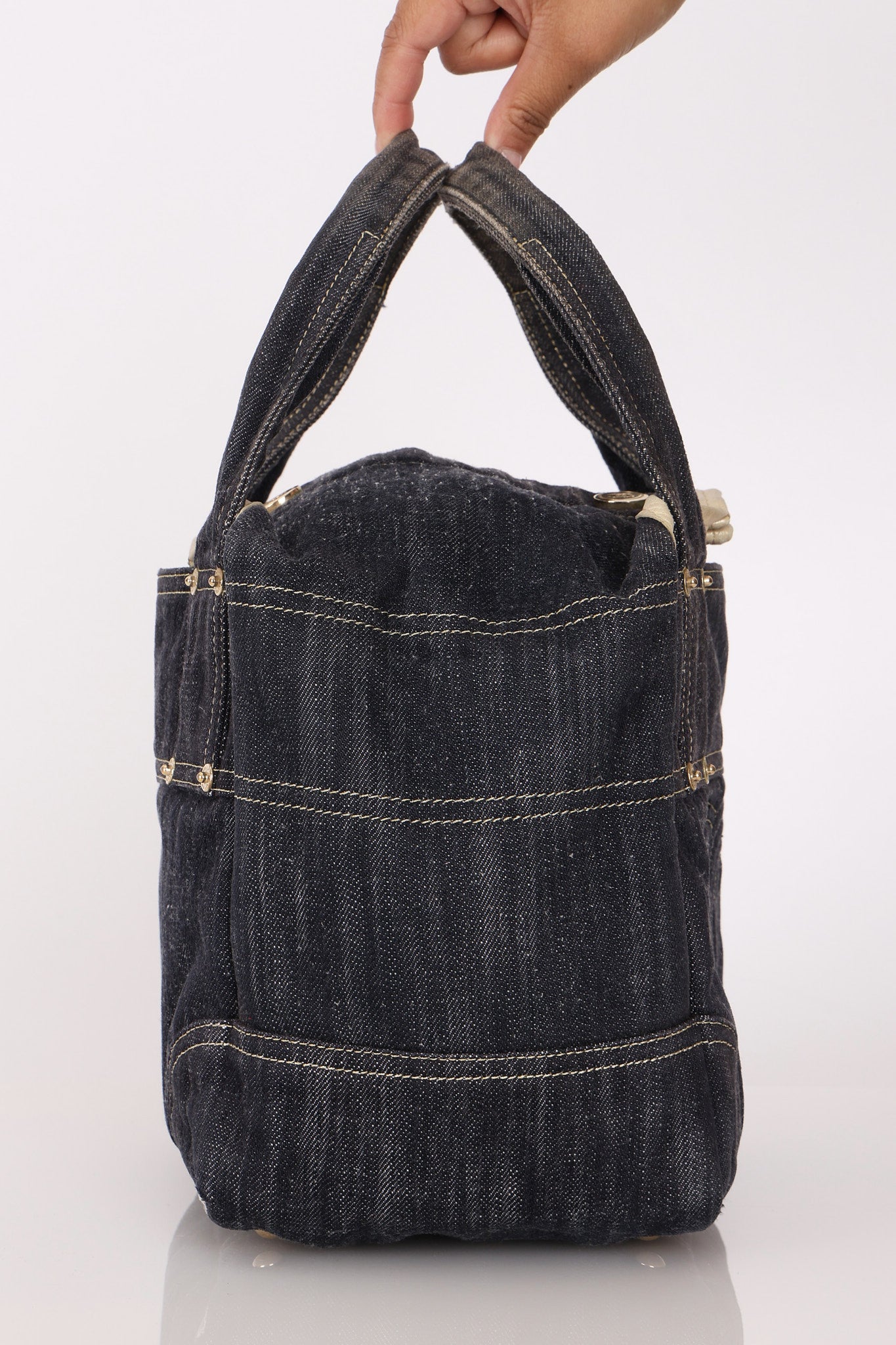 Chanel CC Denim Tote GHW