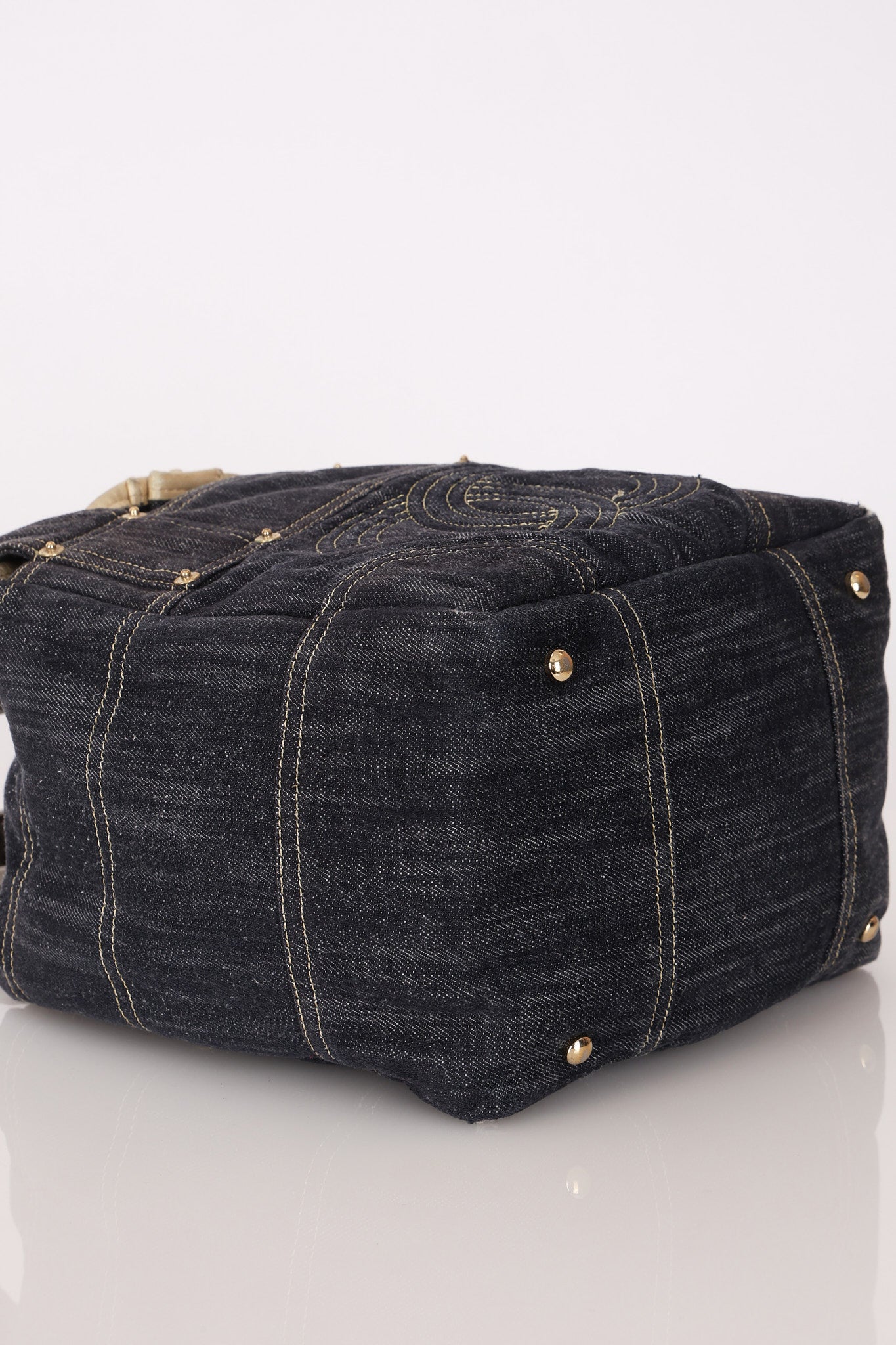 Chanel CC Denim Tote GHW