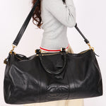Chanel Timeless Duffle Bag Black Caviar 1993 24K GP