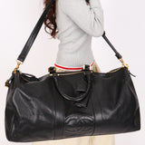 Chanel Timeless Duffle Bag Black Caviar 1993 24K GP