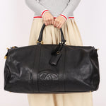 Chanel Timeless Duffle Bag Black Caviar 1993 24K GP