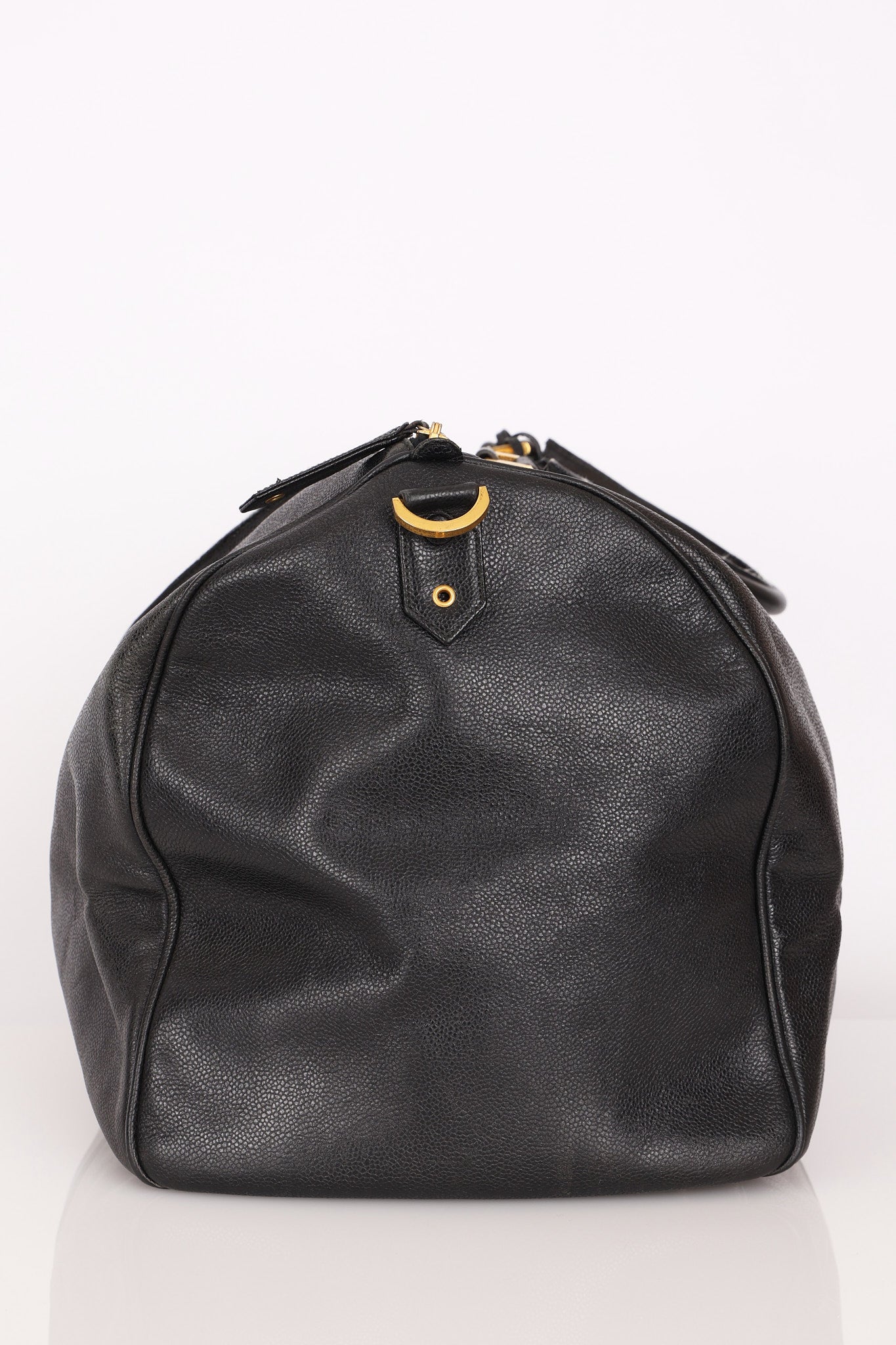 Chanel Timeless Duffle Bag Black Caviar 24K GP