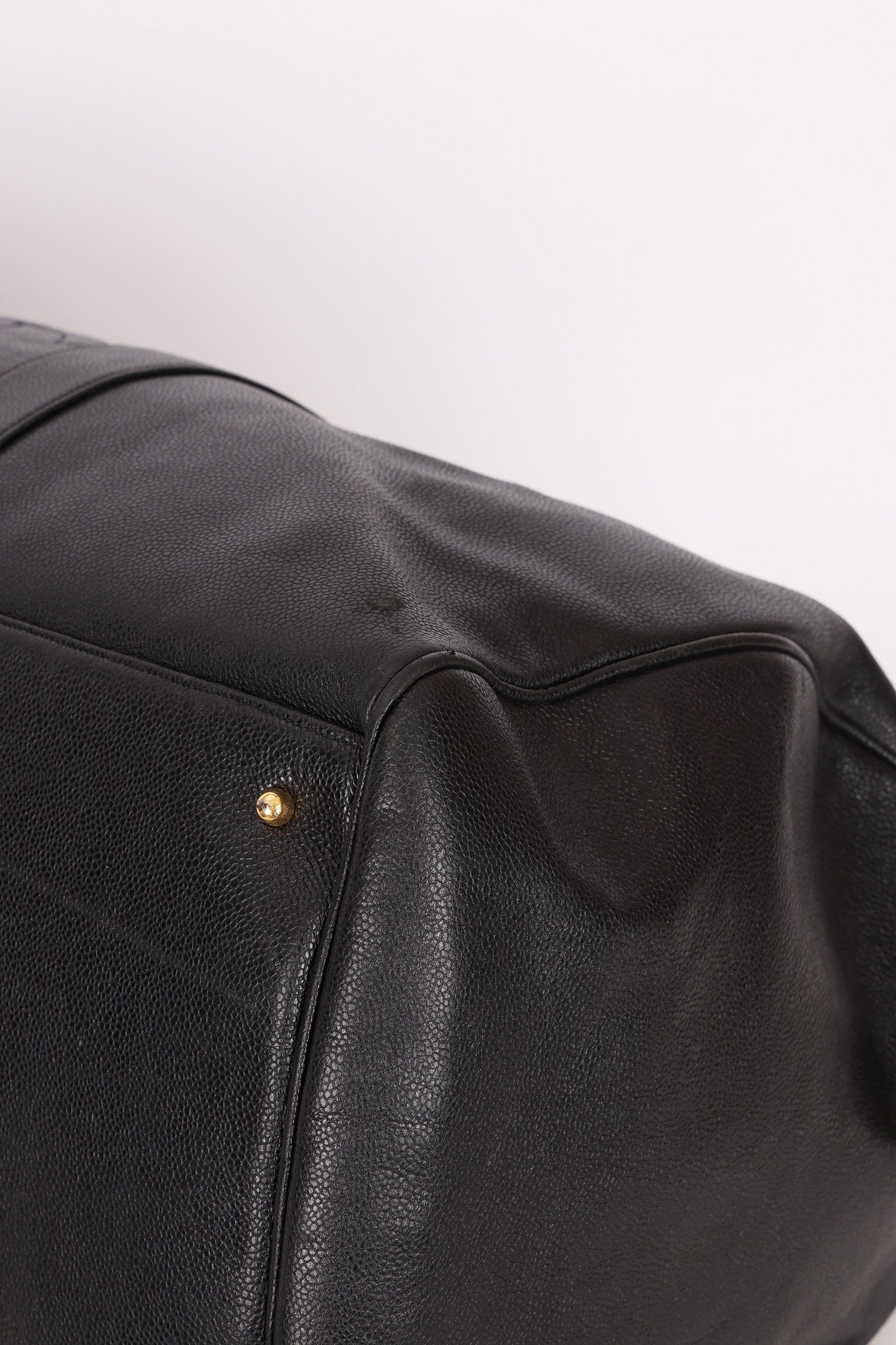Chanel Timeless Duffle Bag Black Caviar 24K GP