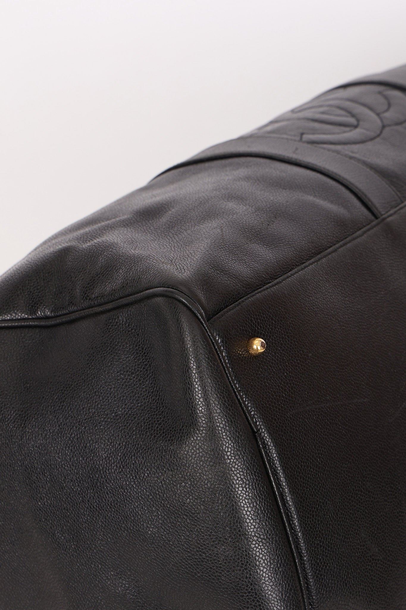 Chanel Timeless Duffle Bag Black Caviar 24K GP