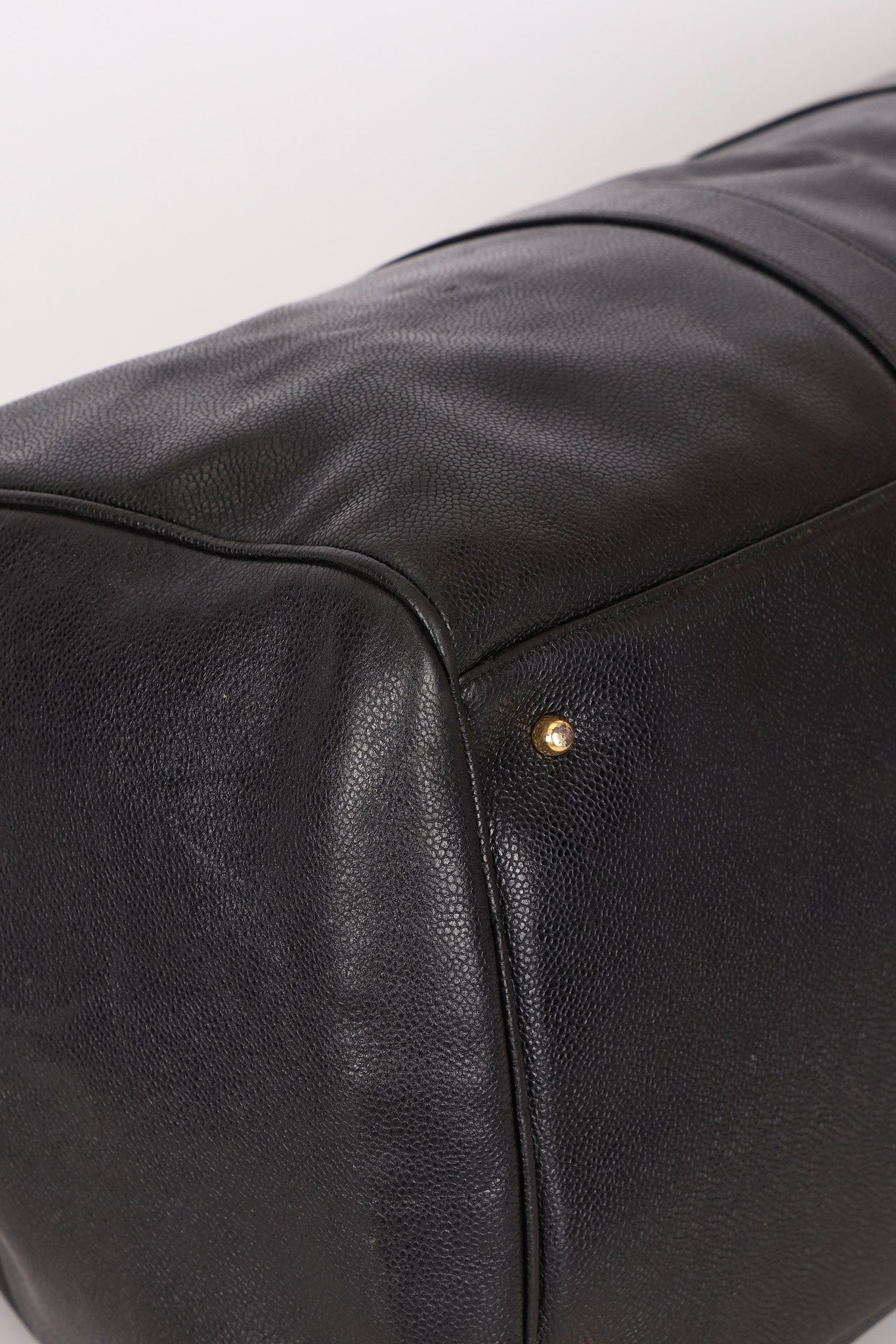 Chanel Timeless Duffle Bag Black Caviar 24K GP