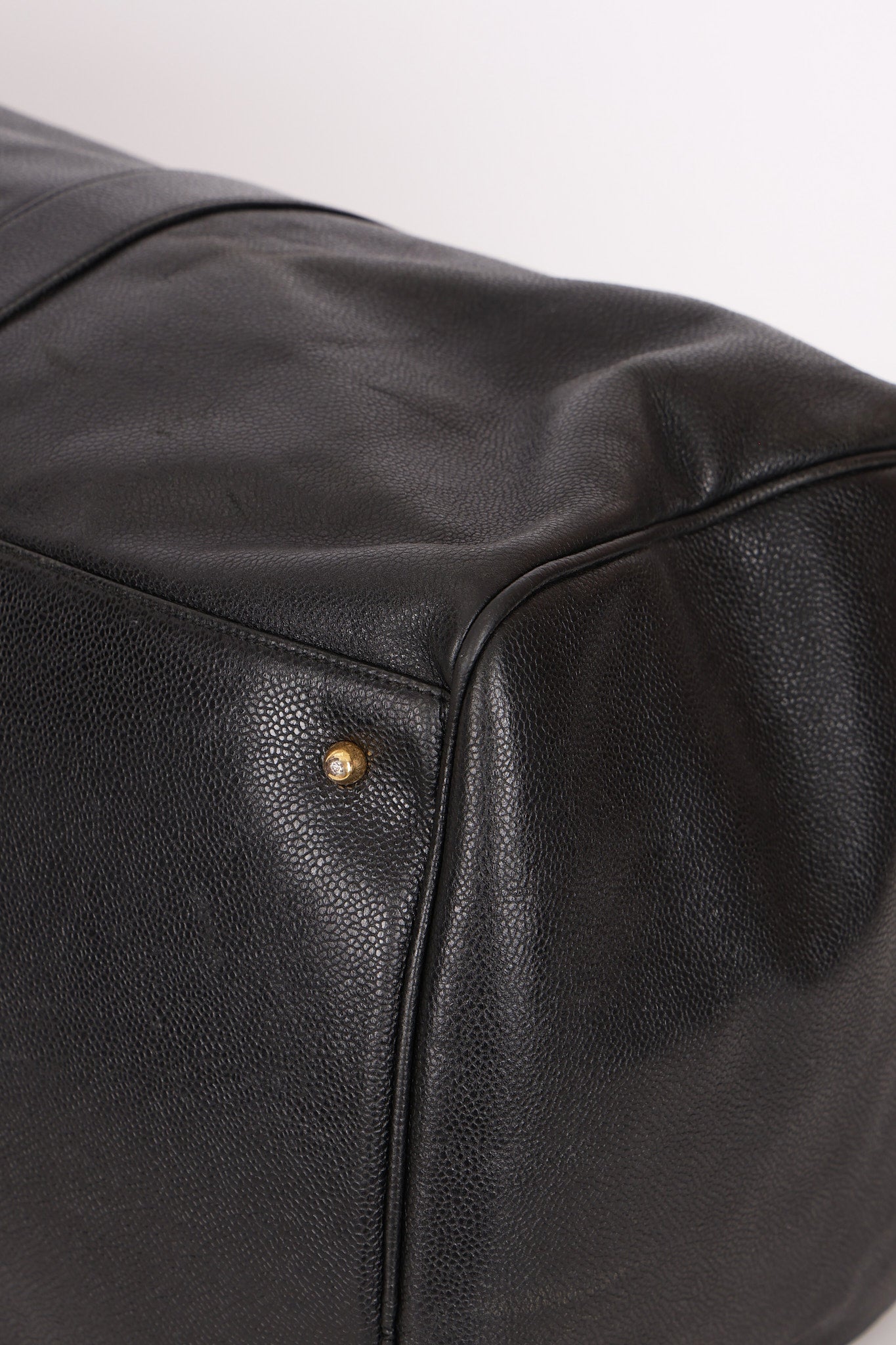Chanel Timeless Duffle Bag Black Caviar 24K GP