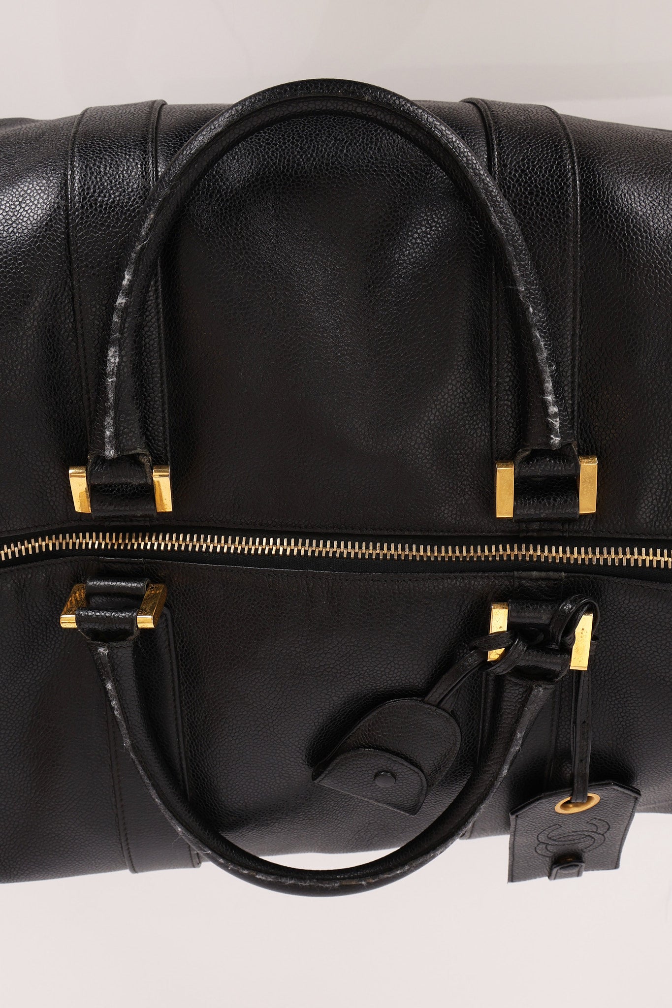 Chanel Timeless Duffle Bag Black Caviar 24K GP