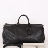 Chanel Timeless Duffle Bag Black Caviar 24K GP