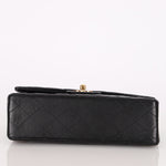 Chanel Small Classic Double Flap Black Lambskin 24K GP