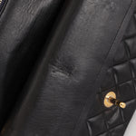 Chanel Small Classic Double Flap Black Lambskin 24K GP