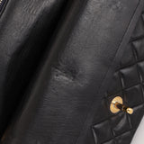Chanel Small Classic Double Flap Black Lambskin 24K GP