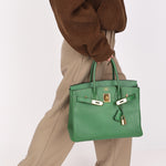Hermès Birkin 30 Vert Meyer Courchevel GHW 2000