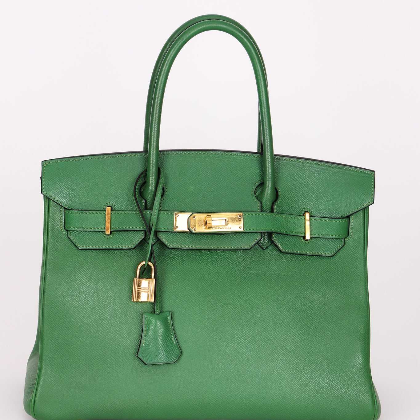 Hermès Birkin 30 Vert Meyer Courchevel GHW 2000
