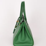 Hermès Birkin 30 Vert Meyer Courchevel GHW 2000