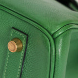 Hermès Birkin 30 Vert Bengale Courchevel 2000 GHW