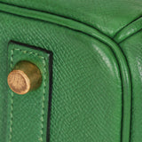 Hermès Birkin 30 Vert Bengale Courchevel 2000 GHW