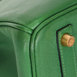 Hermès Birkin 30 Vert Bengale Courchevel 2000 GHW