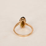 14K Tourmaline & Diamond Gold Ring