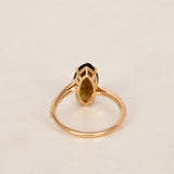 14K Tourmaline & Diamond Gold Ring