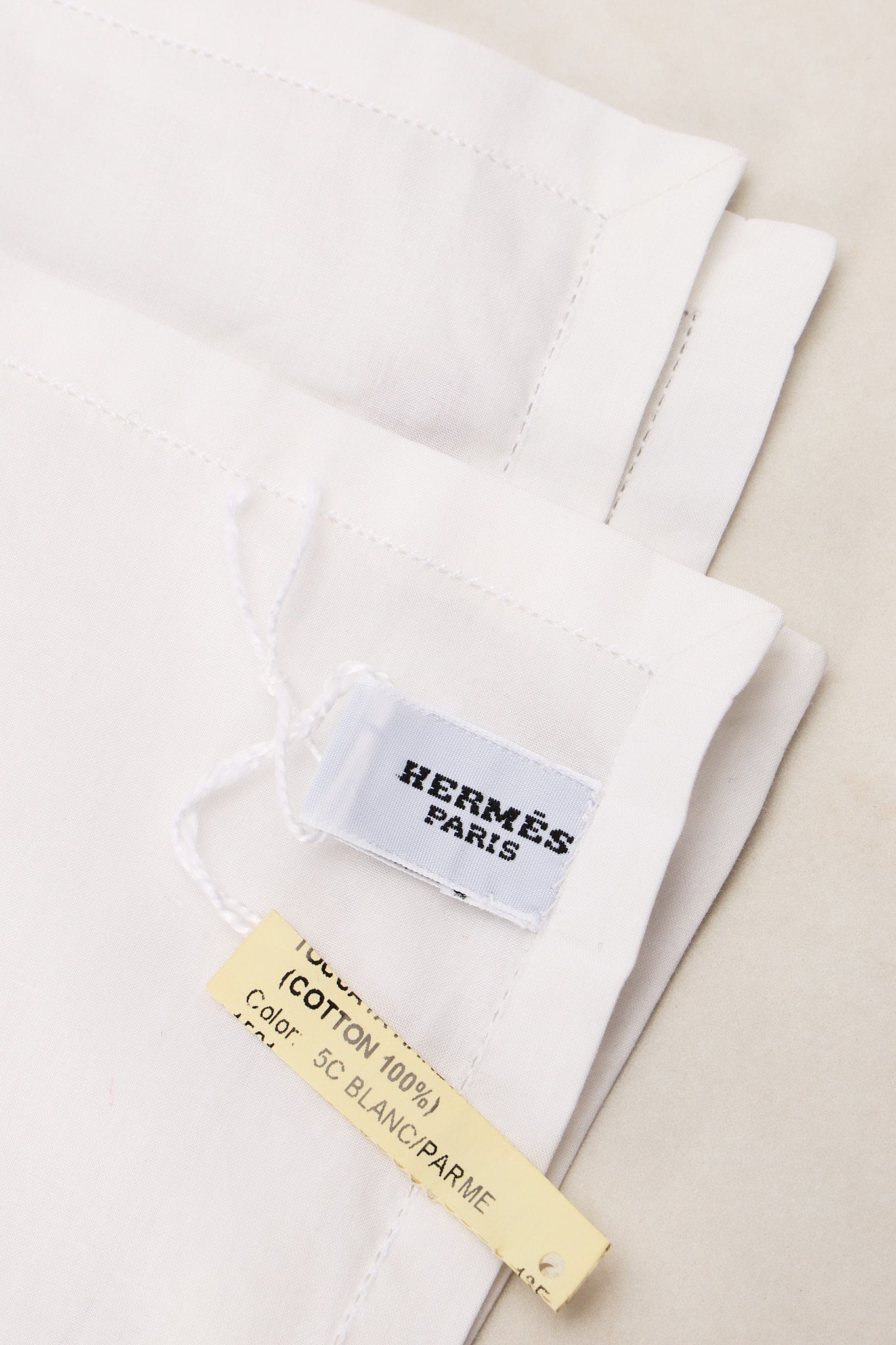 Hermès Logo Embroidered Handkerchief