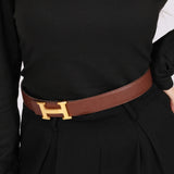 Hermès Constance Croc Embossed Belt