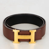 Hermès Constance Croc Embossed Belt