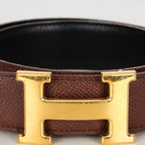 Hermès Constance Croc Embossed Belt