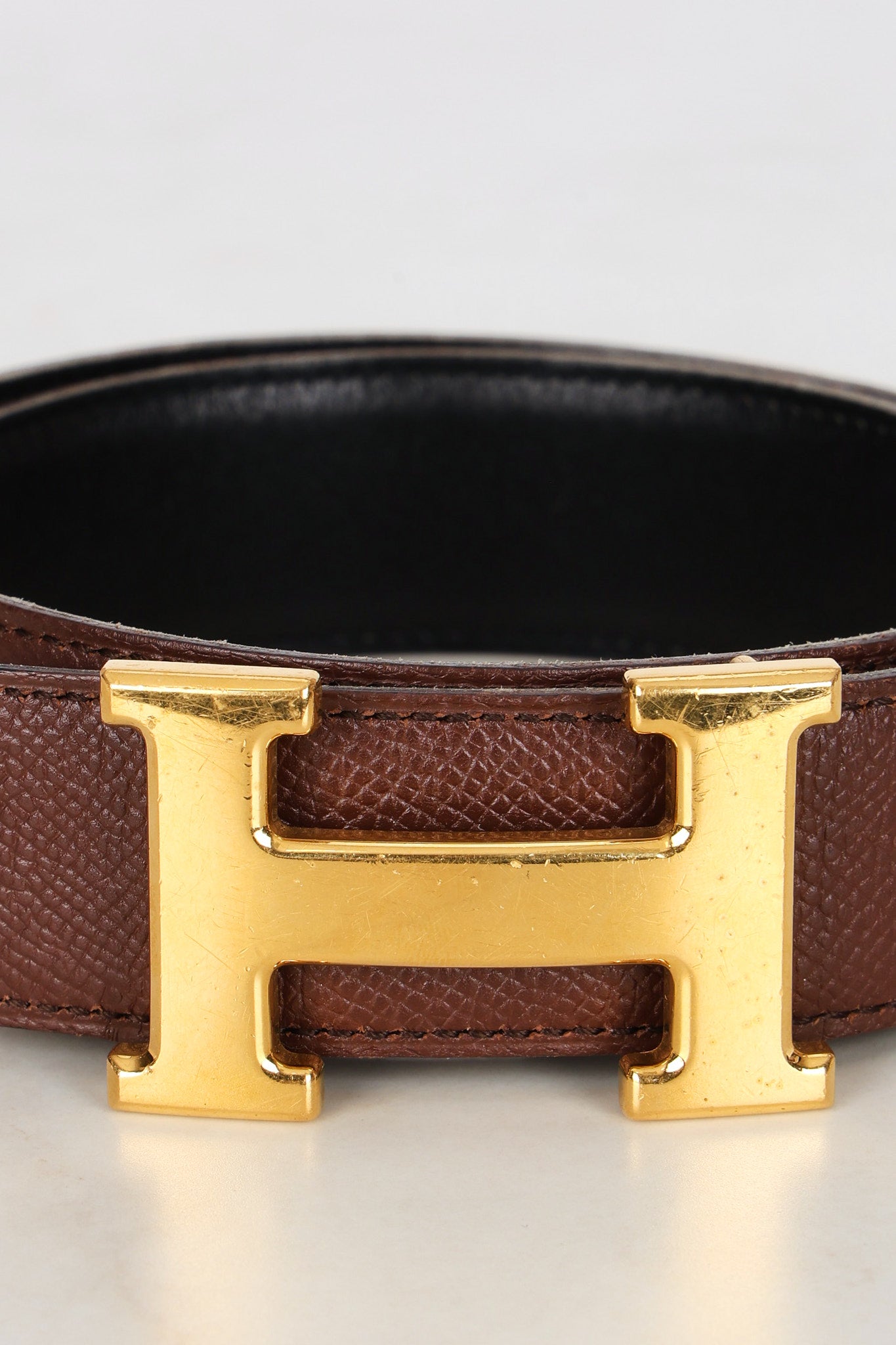 Hermès Constance Croc Embossed Belt