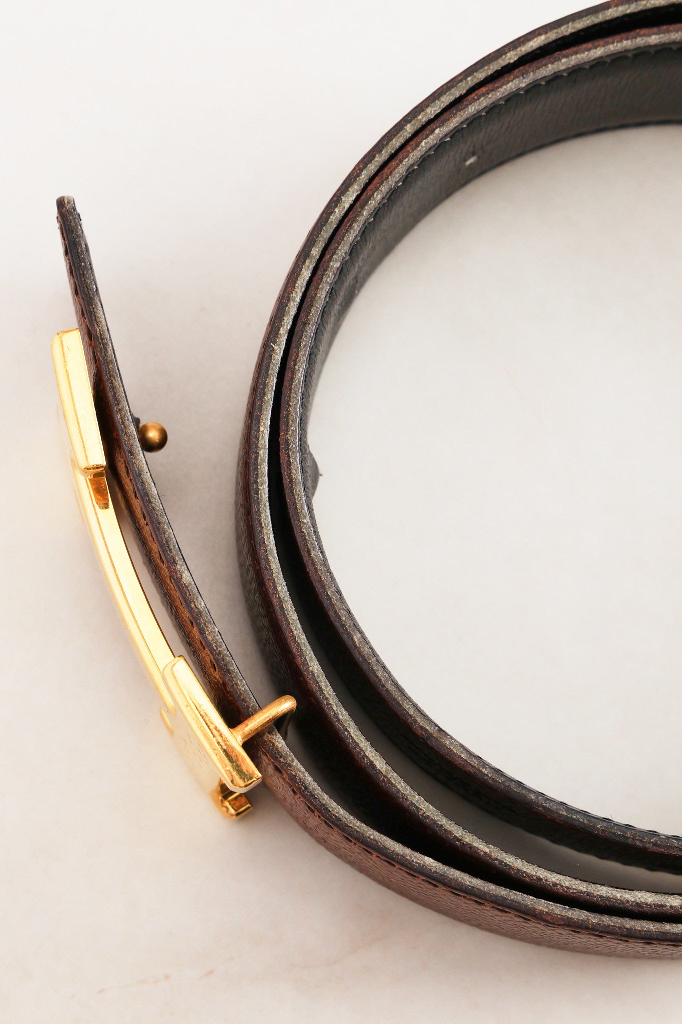 Hermès Constance Croc Embossed Belt