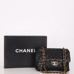 Chanel Double Sided Classic Flap Black Lambskin 24K GP
