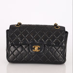 Chanel Double Sided Classic Flap Black Lambskin 24K GP